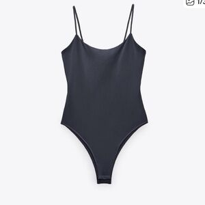 Zara Navy Blue Boodysuit